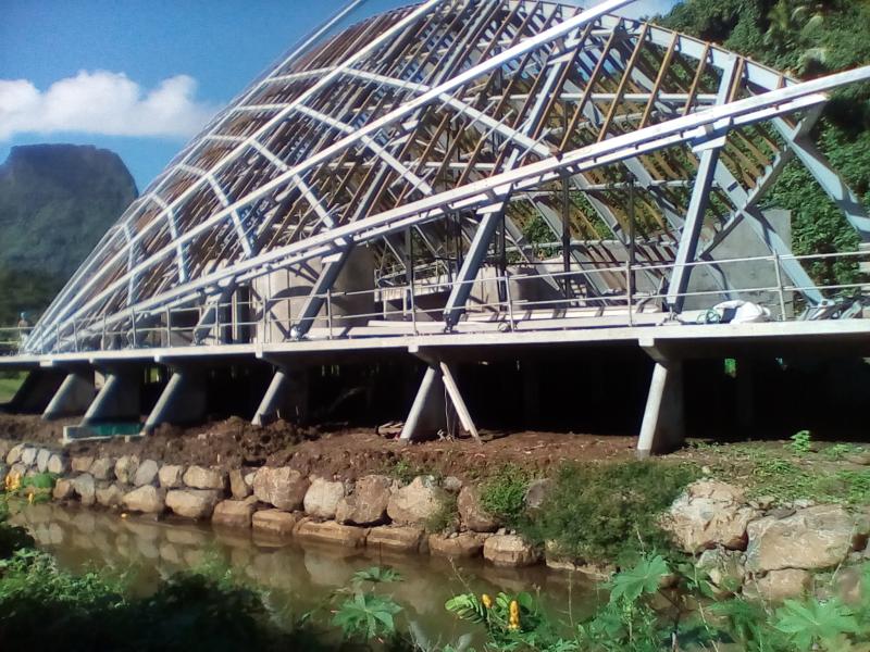 Moorea, commune de opunohu. Chantier en électricité et climatisation. Installation complète mise en conformité et la sécurité électrique et climatique.